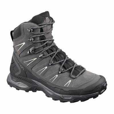 Női Salomon X ULTRA TREK GORE-TEX Túrabakancs SA6129873 Fekete/Szürke